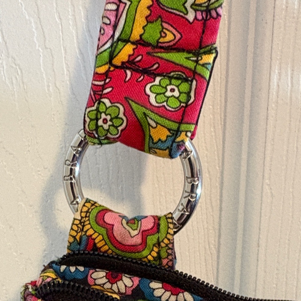 Vera Bradley Black Multicolor Floral Shoulder Bag - Picture 4 of 8